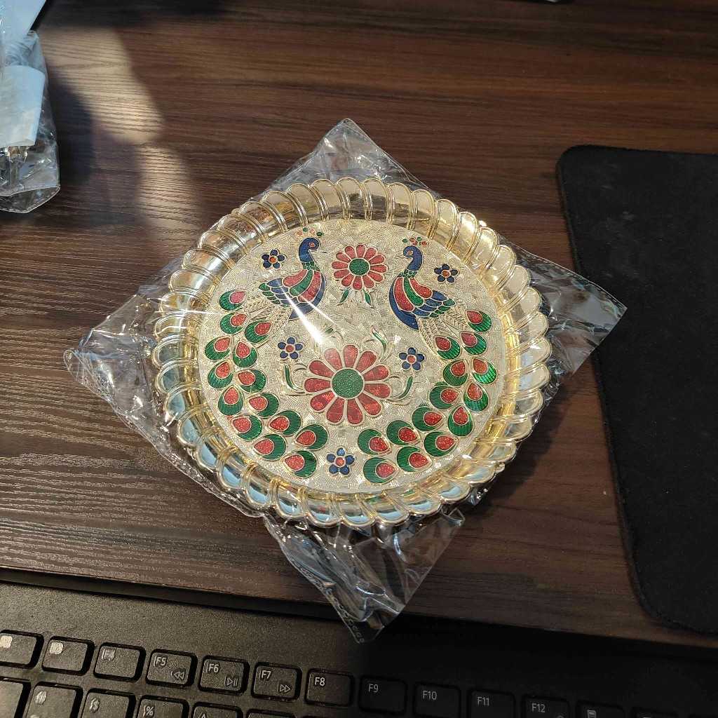 MAYUR THALI ROUND SMALL