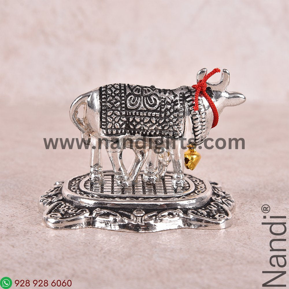 Whitemetal Cow N Calf Small