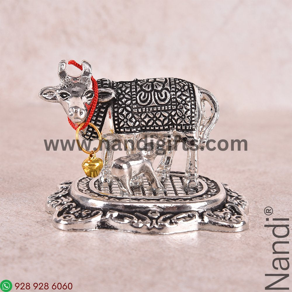 Whitemetal Cow N Calf Small