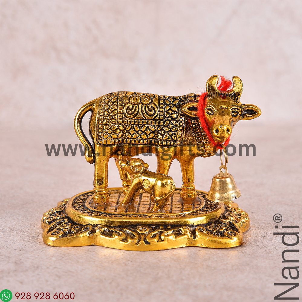 Cow N Calf Golden Antiq Small