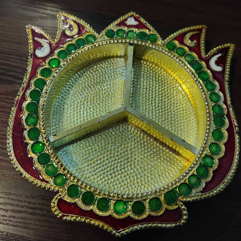Lotus Kumkum Plate