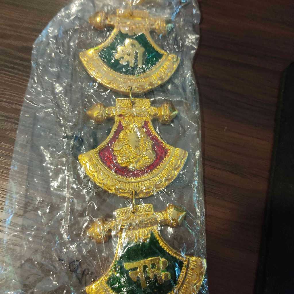 Ganesh Hanging Small (Red and Green)