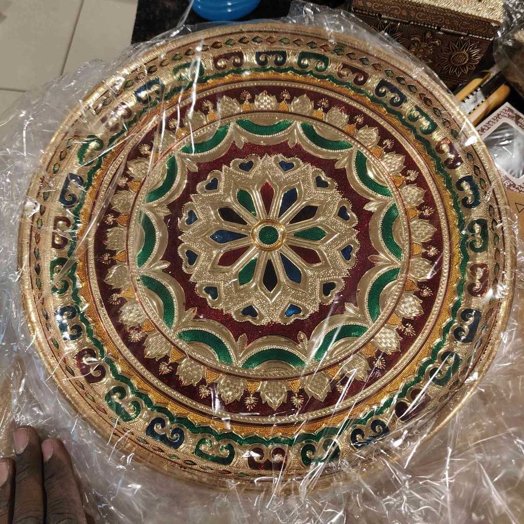 Minakari Pooja Thali Spl No 13