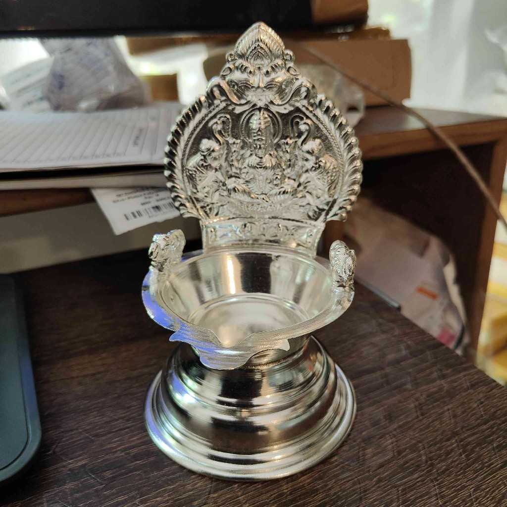 German Silver Kamakshi Diya Big
