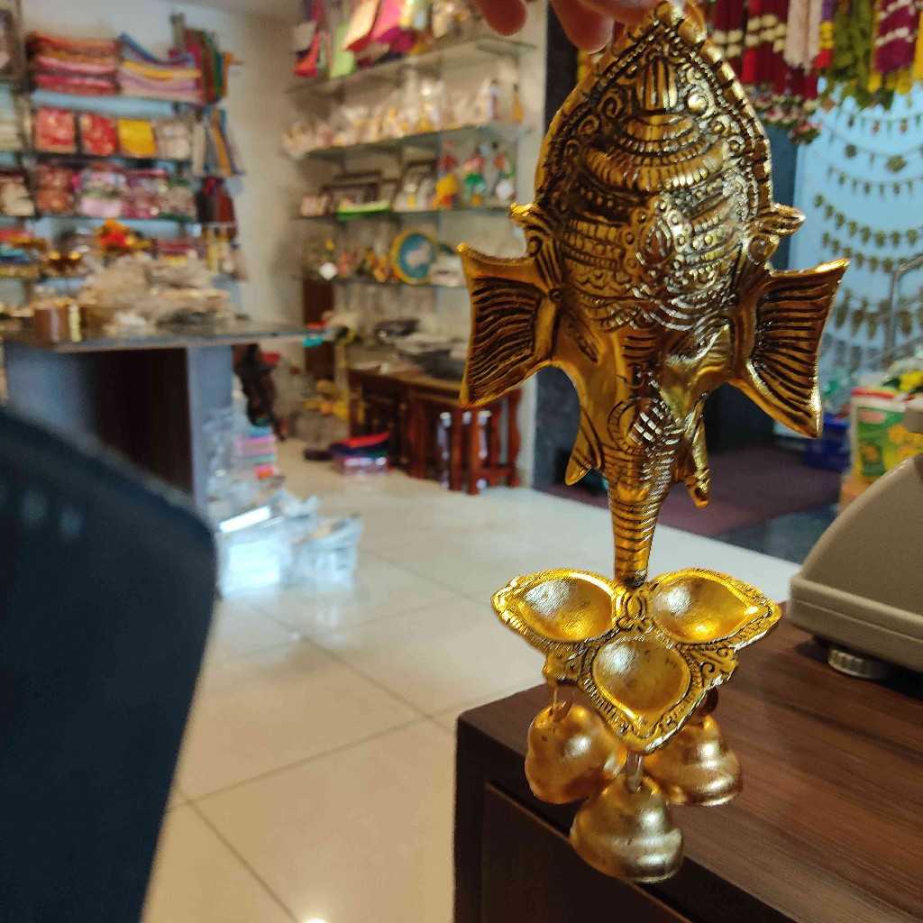 Ganesh face Deepa With Hanging