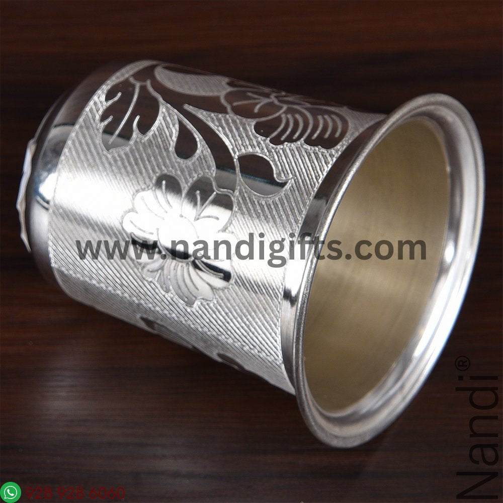 German Silver Glass Small