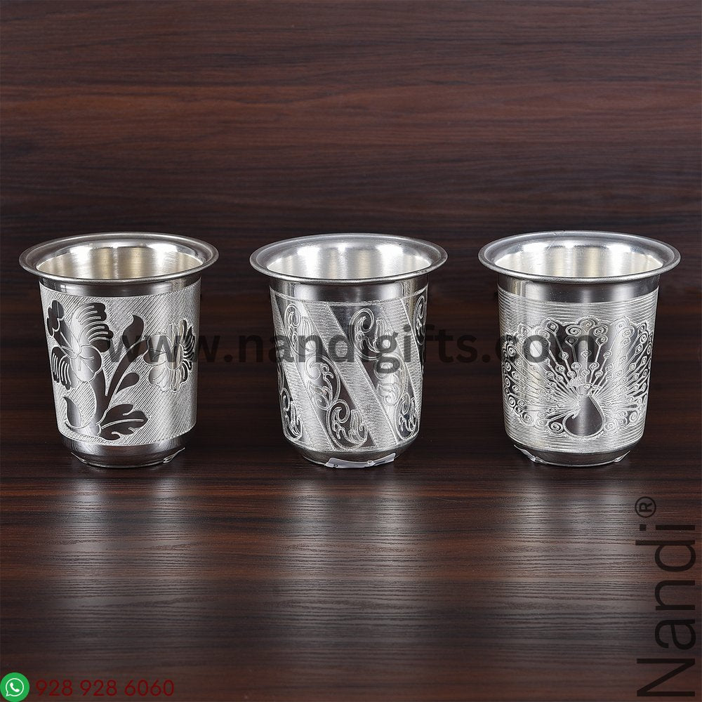 German Silver Glass Small
