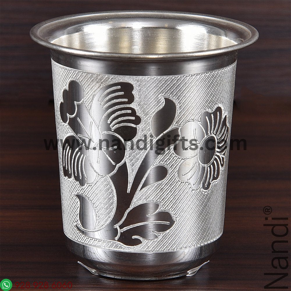 German Silver Glass Small