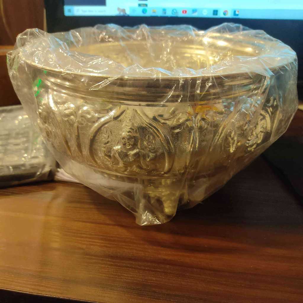 German Silver Astalakshmi Bowl Big