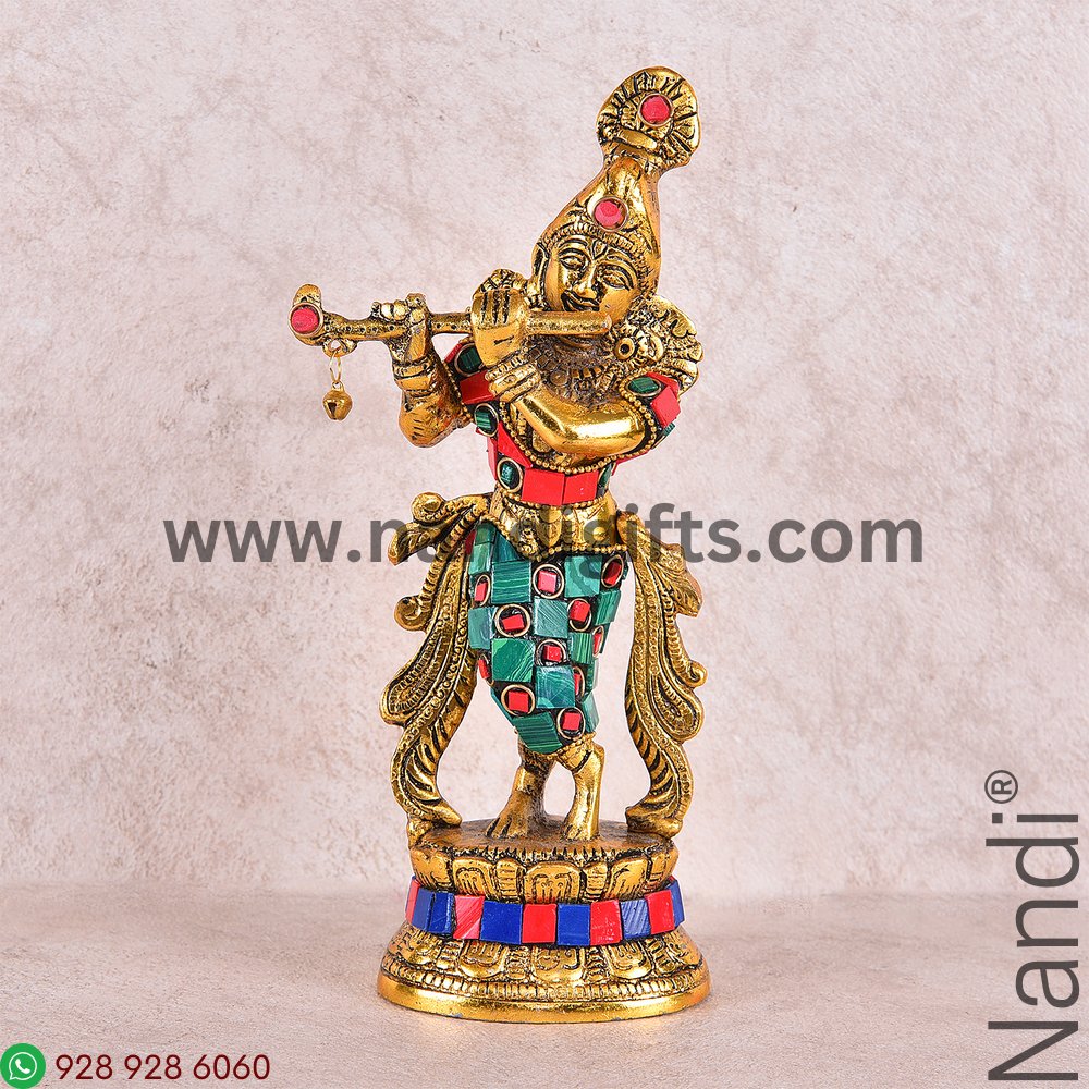 KRISHNA FLUTE STANDING STONE WORK