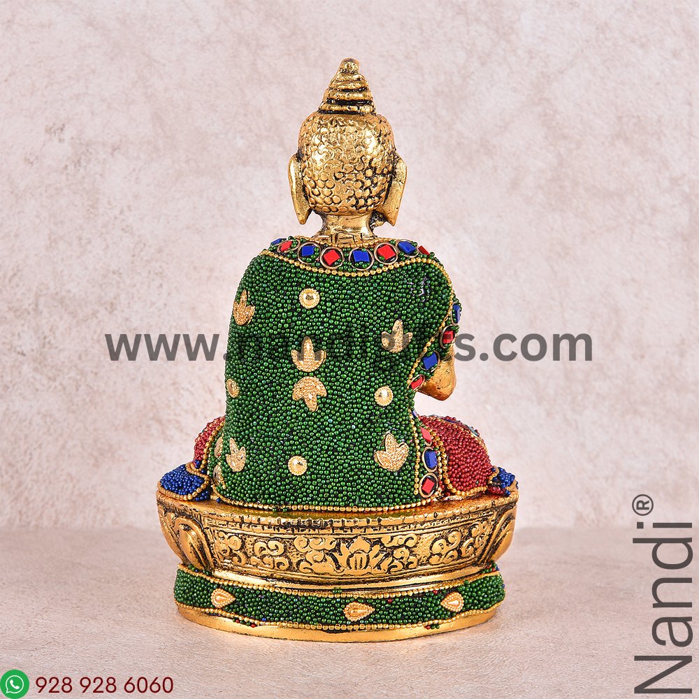 Buddha Stone Work Golden Antiq Medium