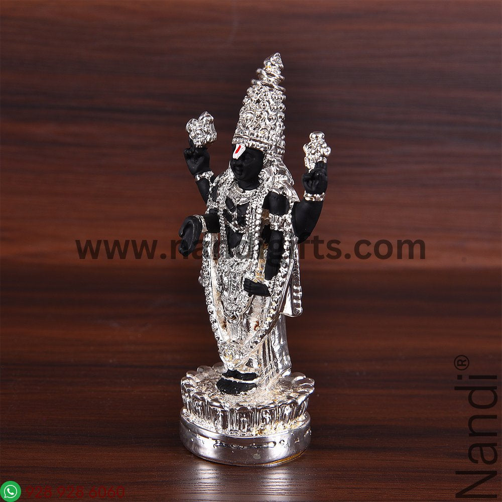 Silver Plated Balaji Small Black