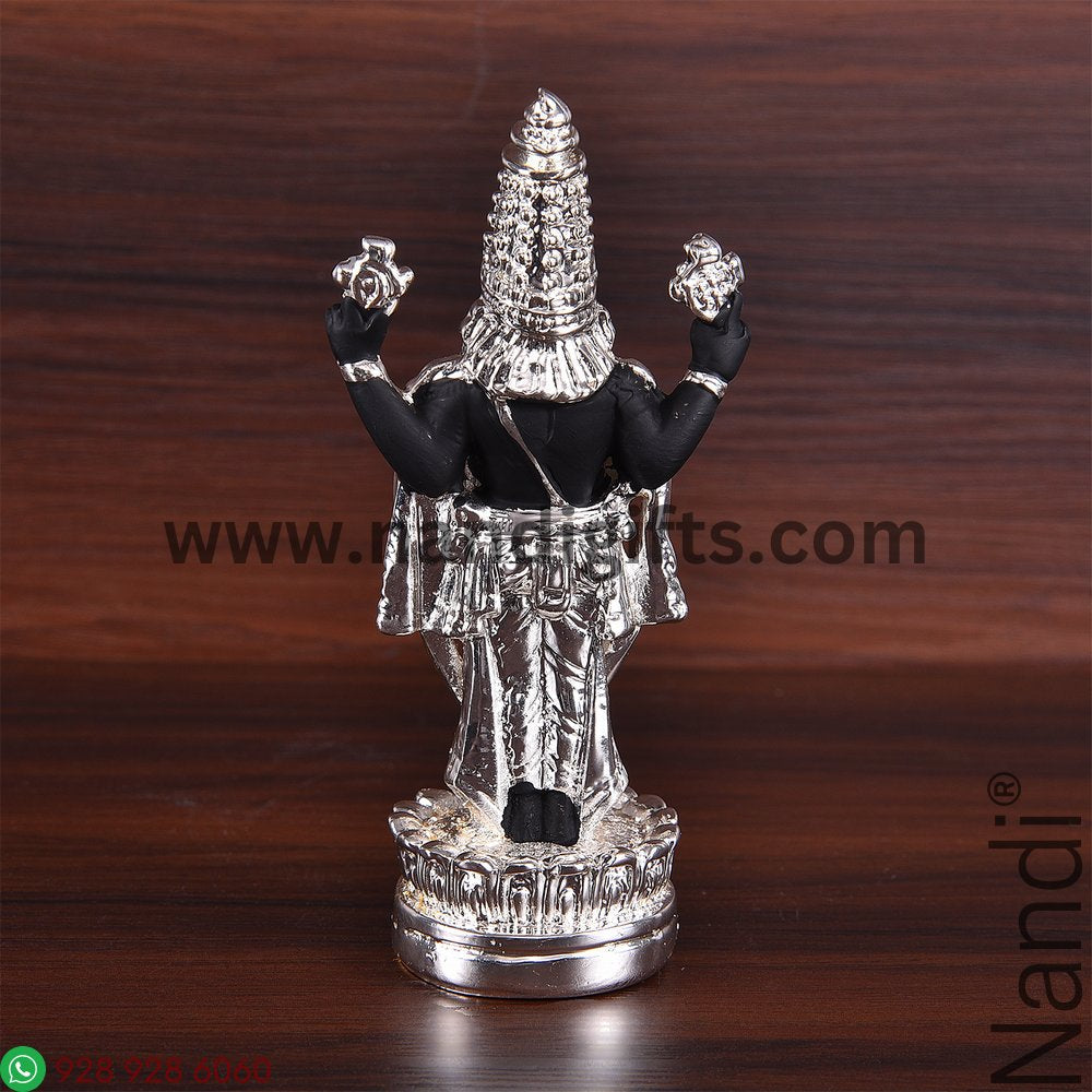 Silver Plated Balaji Small Black