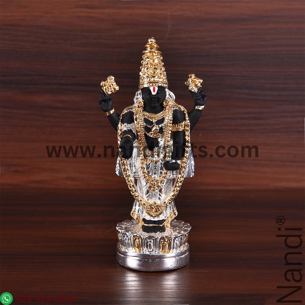 Silver And Gold Plated Balaji Idol Small