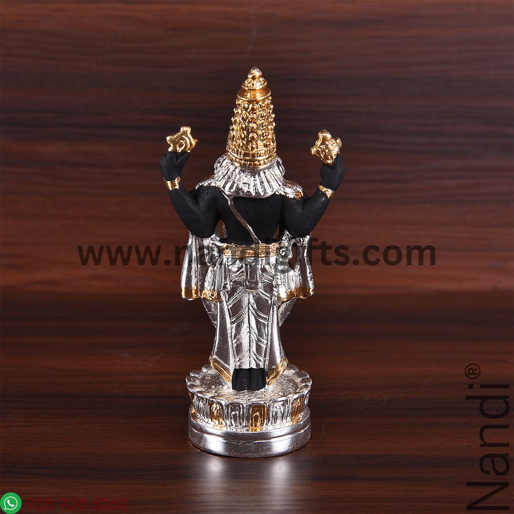 Silver And Gold Plated Balaji Idol Small