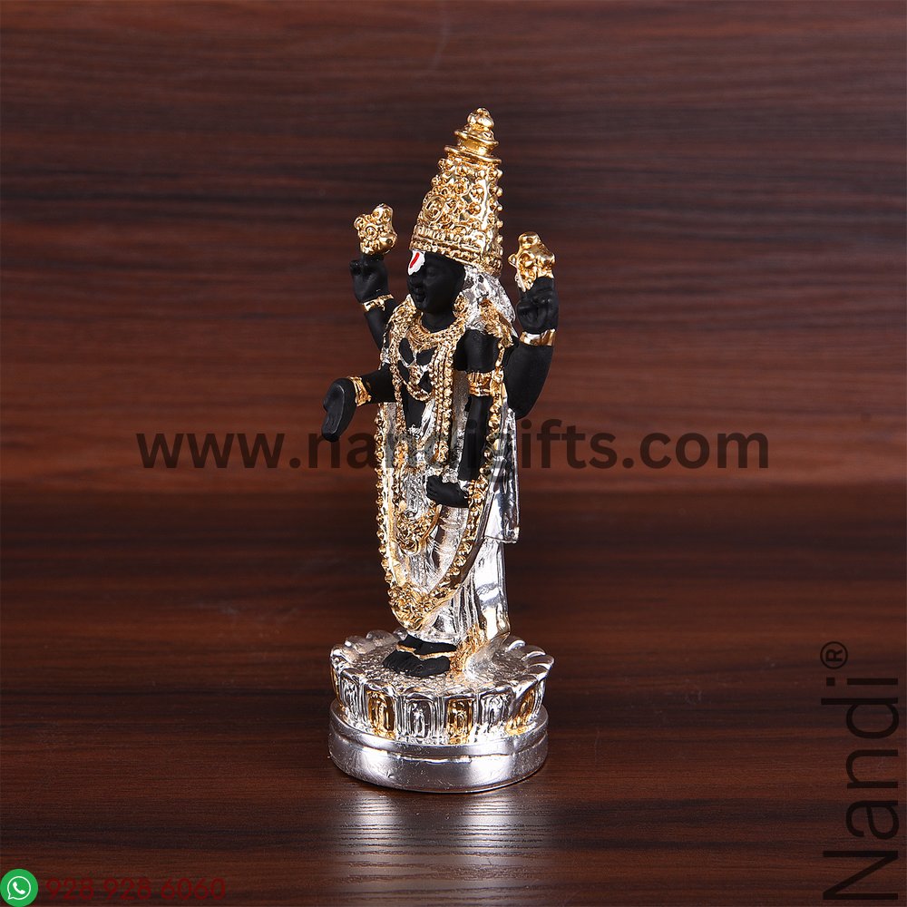 Silver And Gold Plated Balaji Idol Small
