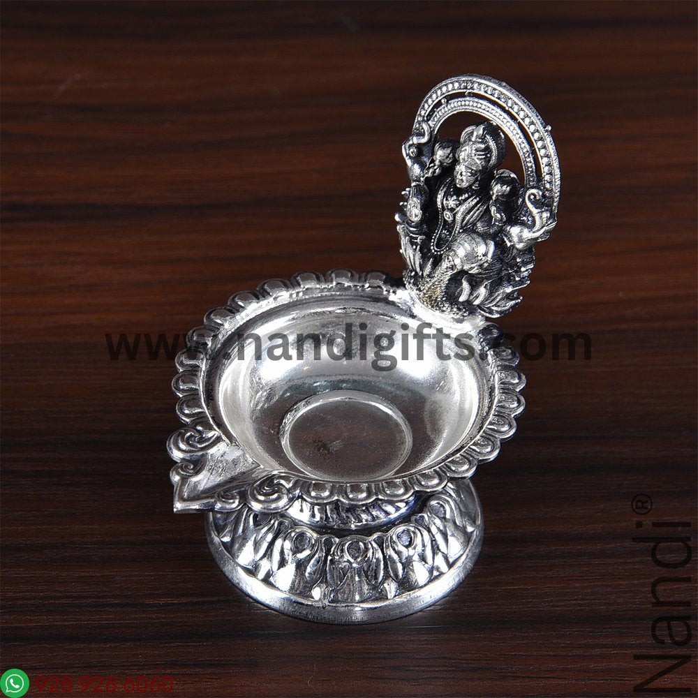 GS ANTIQ GAJ LAXMI DIYA SMALL