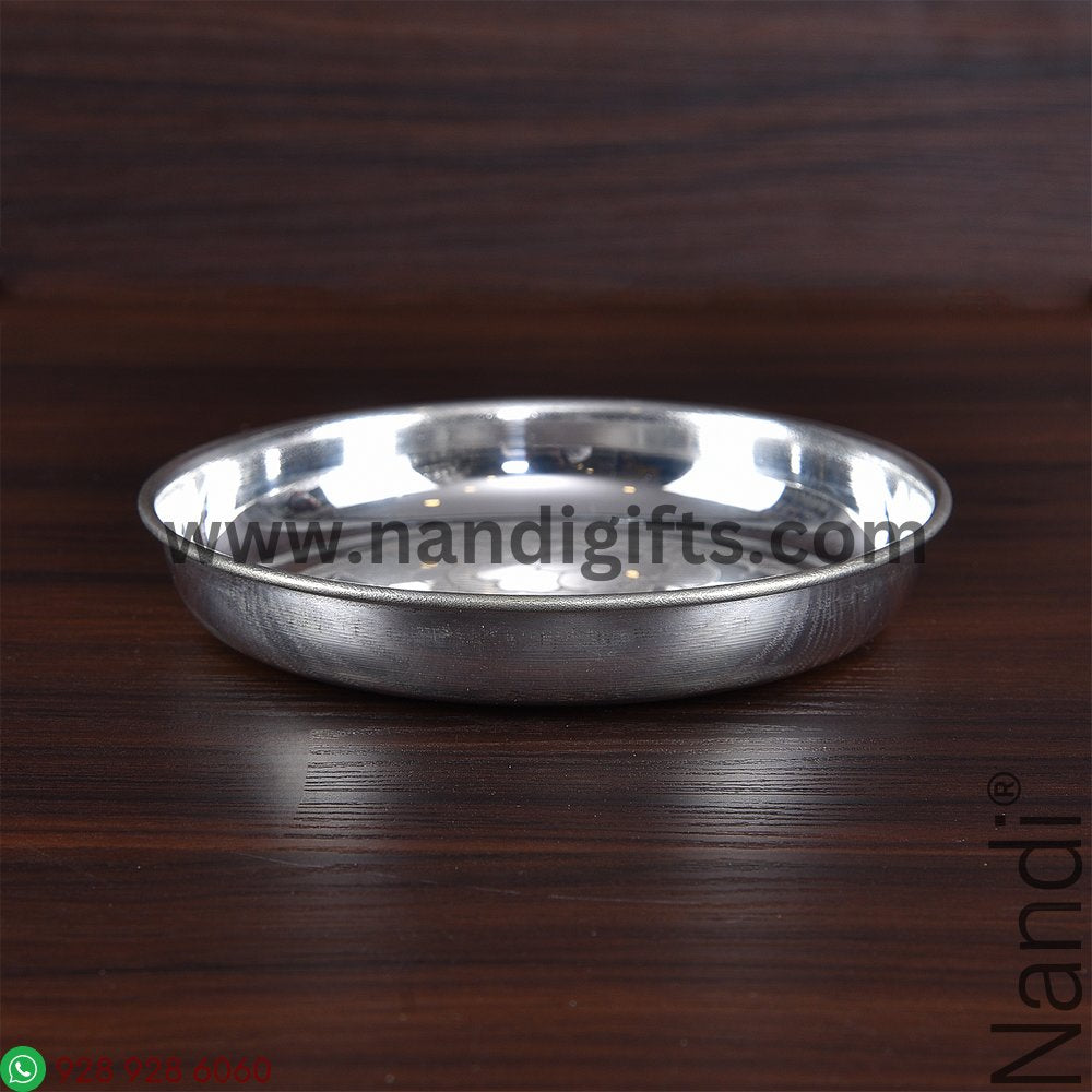 GS PLAIN ENGRAVE FLOWER PLATE 6