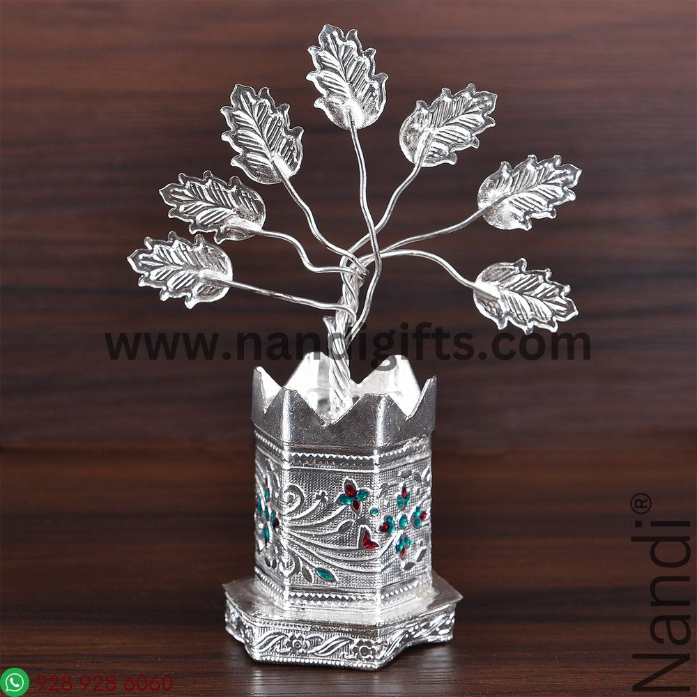 GSB MINAKARI TULSI POT HEXAGON MEDIUM