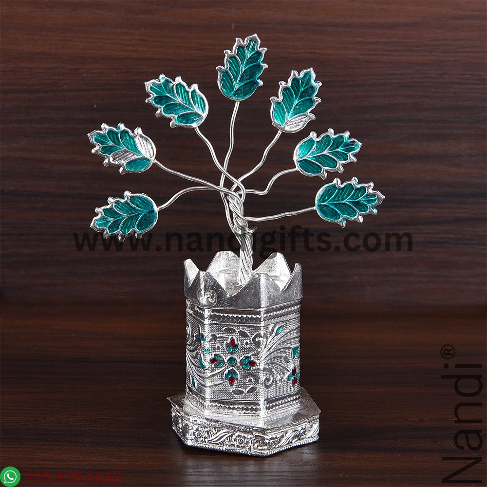 GSB MINAKARI TULSI POT HEXAGON MEDIUM