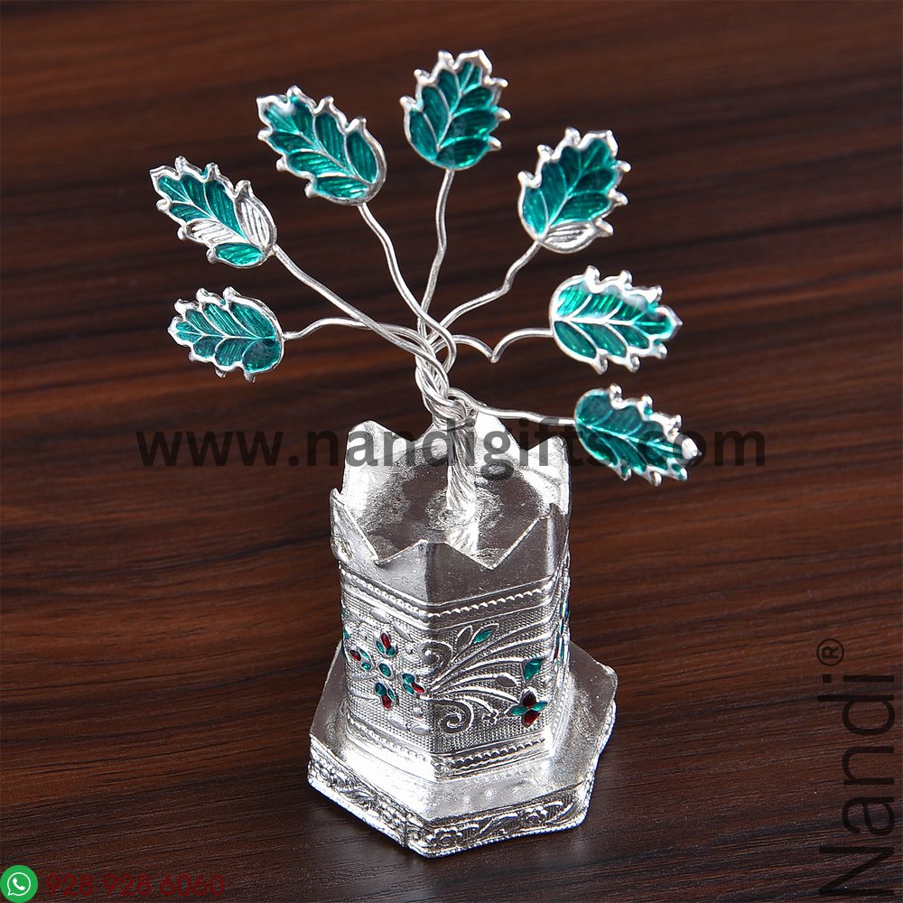 GSB MINAKARI TULSI POT HEXAGON MEDIUM