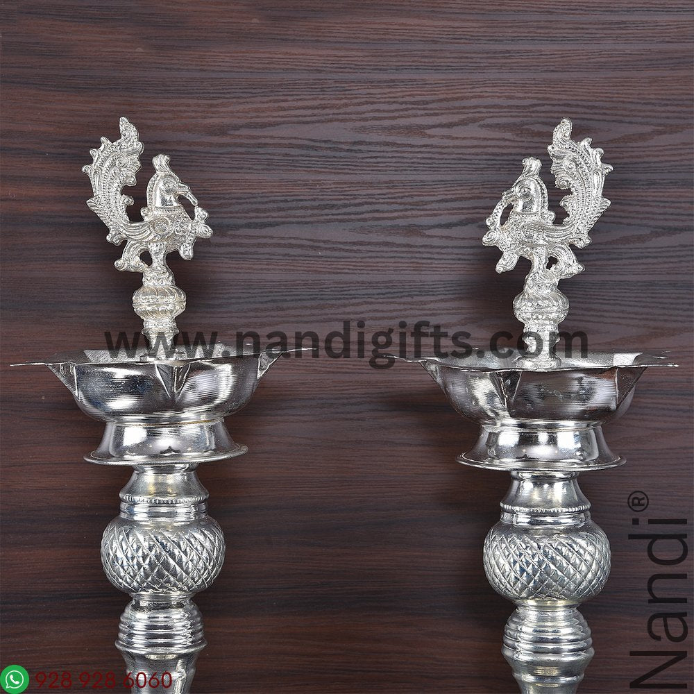 GS PEACOCK DIYA PAIR 17