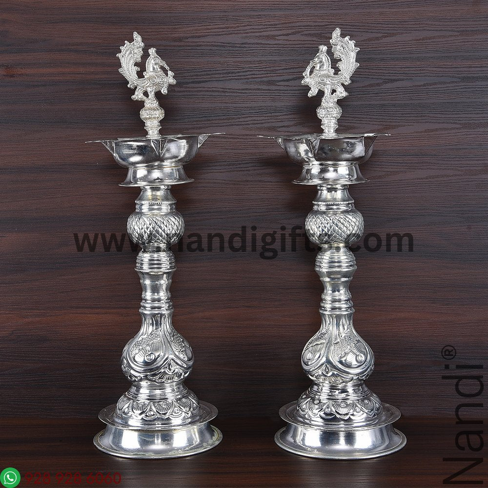 GS PEACOCK DIYA PAIR 17