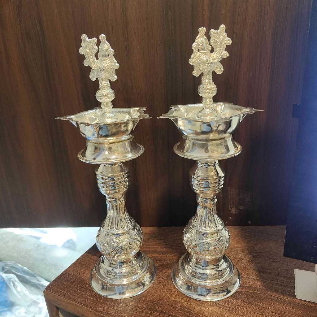 GS PEACOCK DIYA PAIR 13