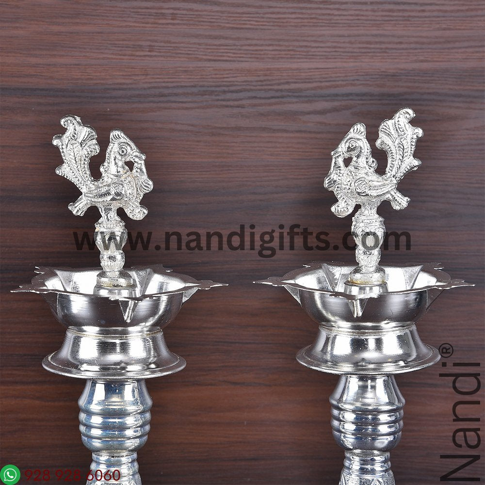 GS PEACOCK DIYA PAIR 13