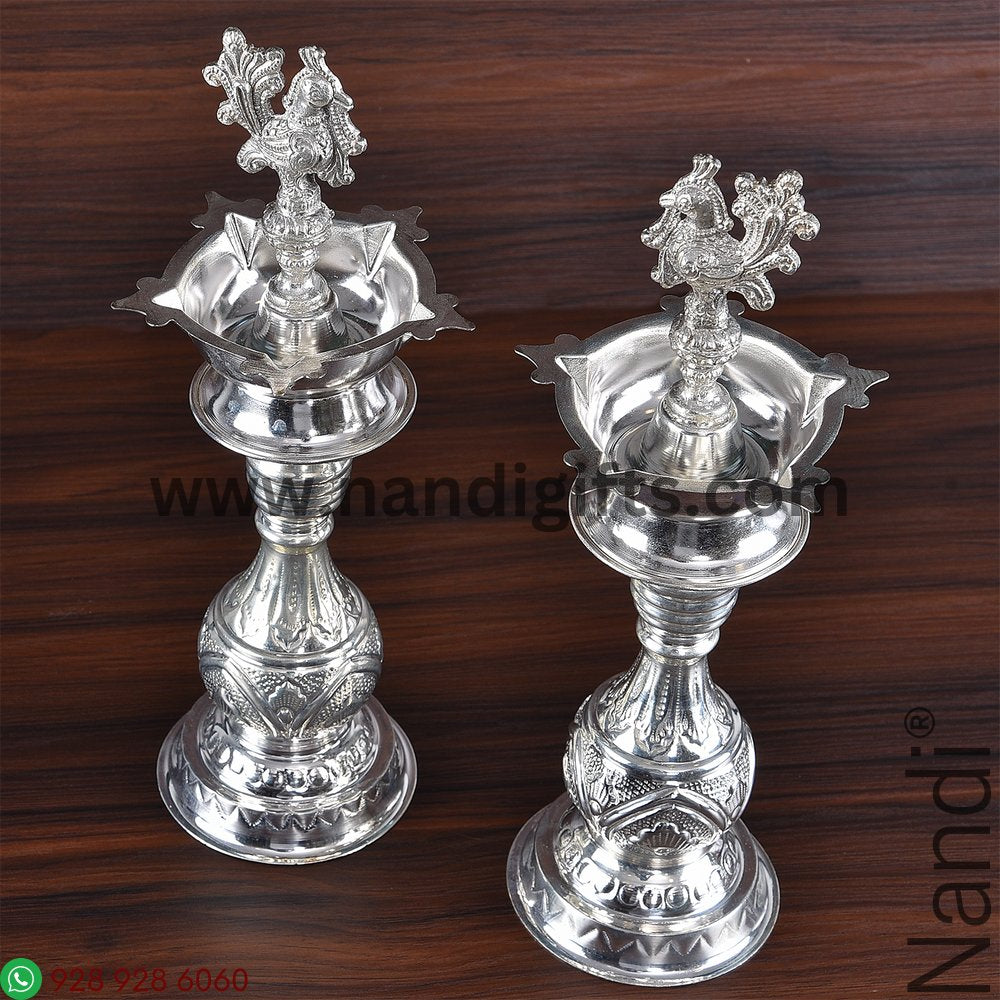 GS PEACOCK DIYA PAIR 13