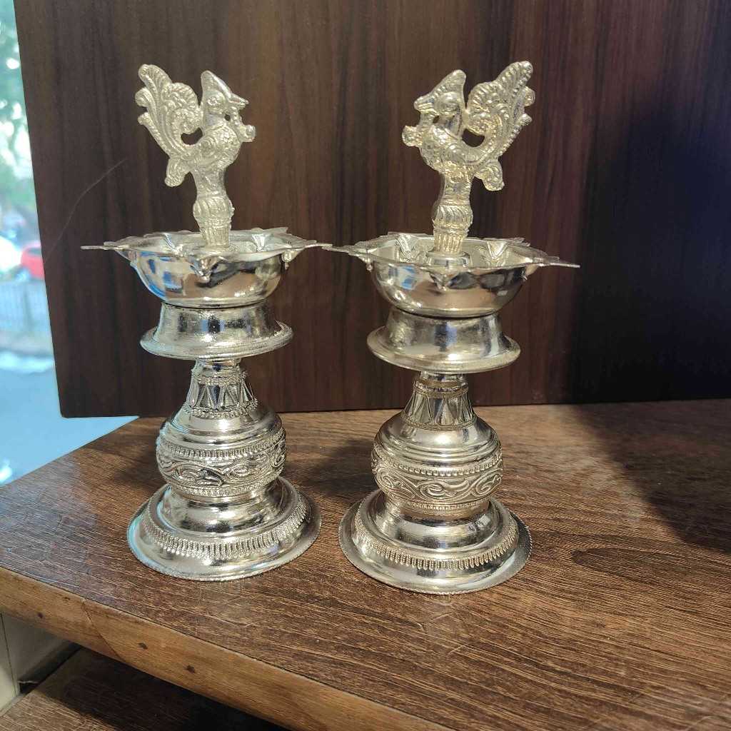 GS PEACOCK DIYA FINE CARVE 7