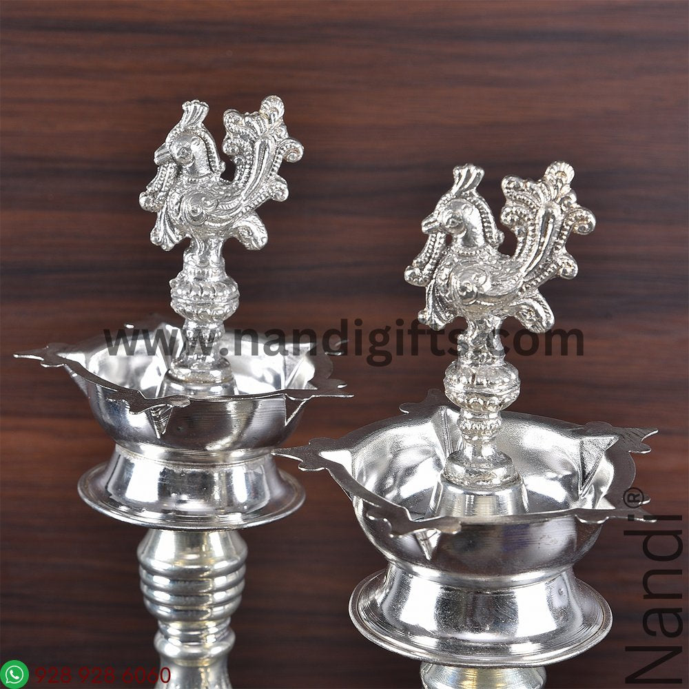 GS PEACOCK DIYA DESIGN 12 PAIR