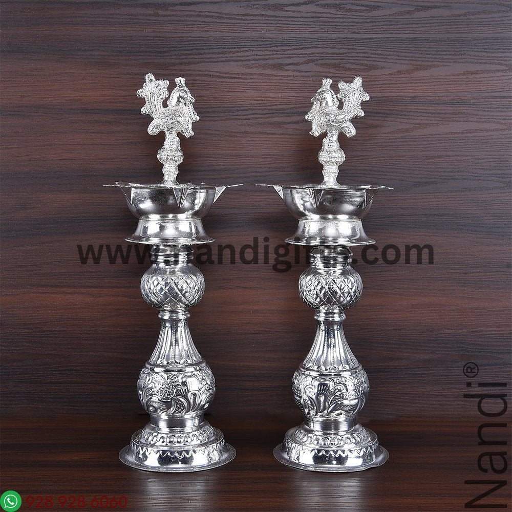 GS PEACOCK DIYA DESIGN 12 PAIR