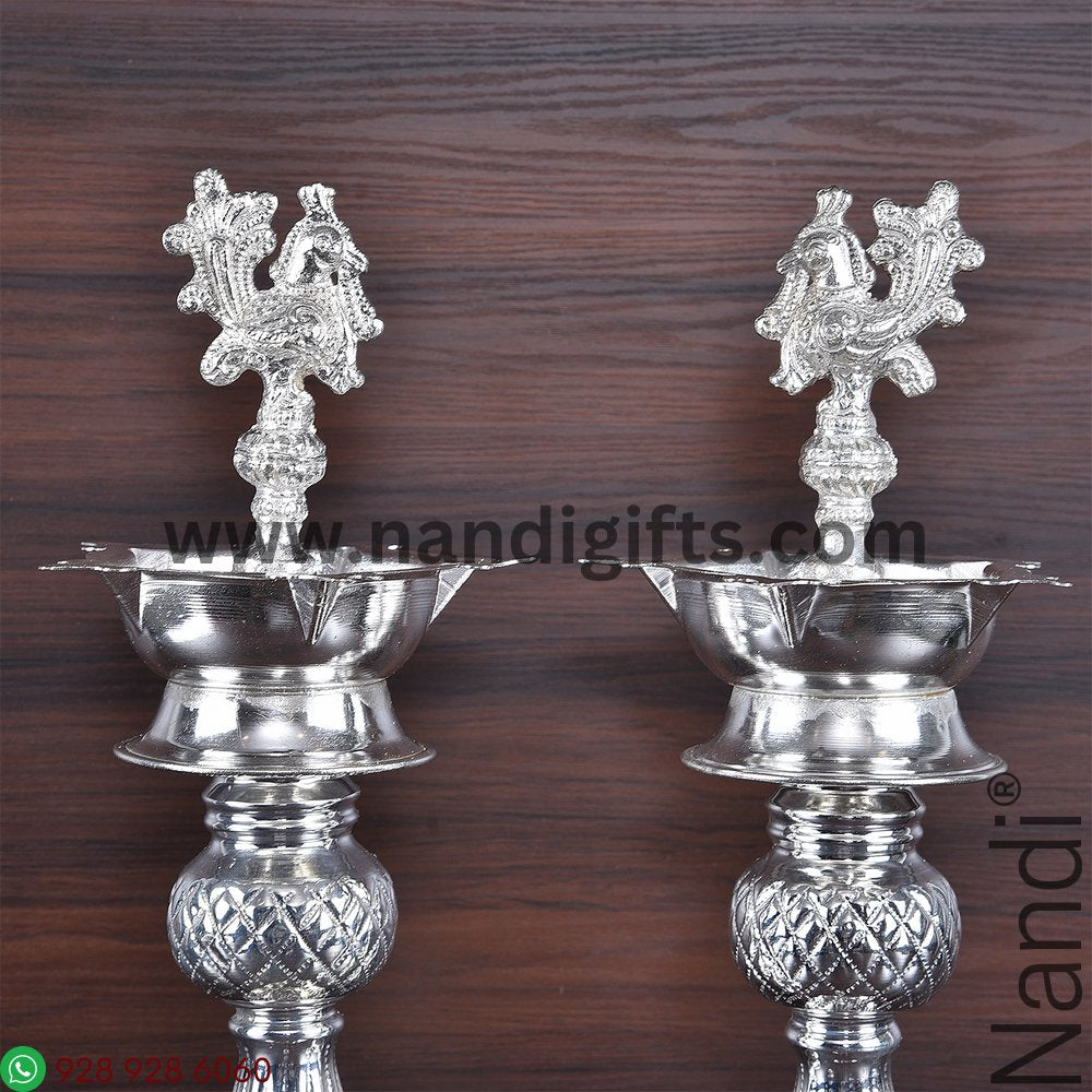 GS PEACOCK DIYA DESIGN 12 PAIR