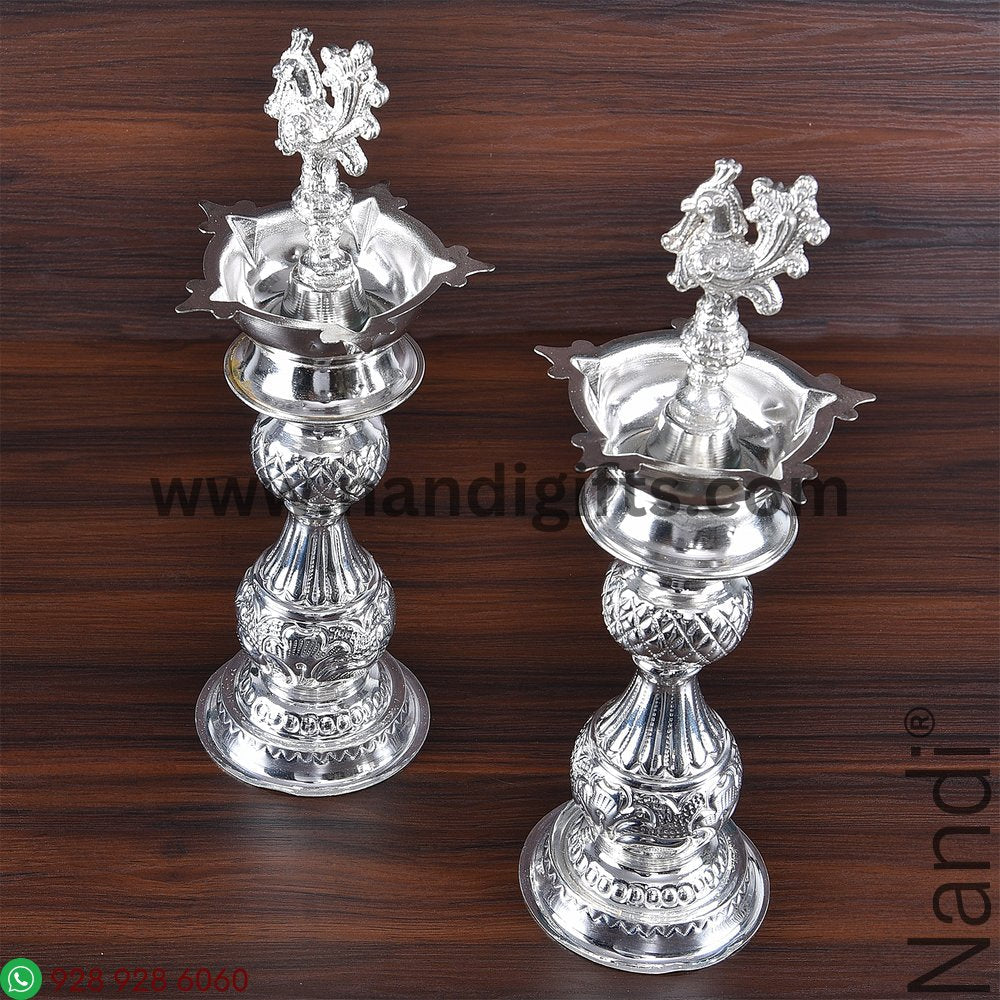 GS PEACOCK DIYA DESIGN 12 PAIR