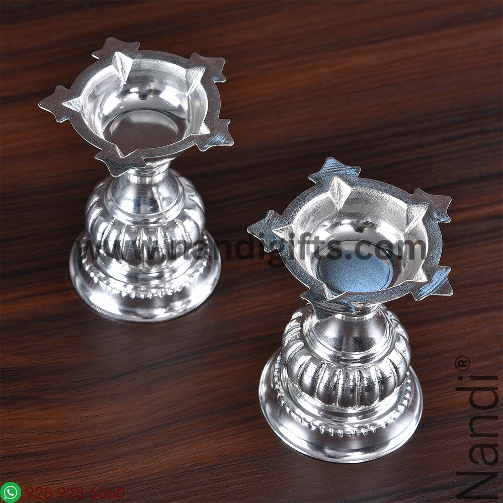 GS NARTHAKI DESIGN DIYA PAIR SMALL