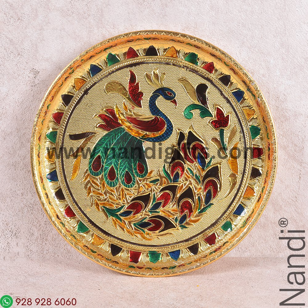 Minakari Pooja Thali Spl No 8