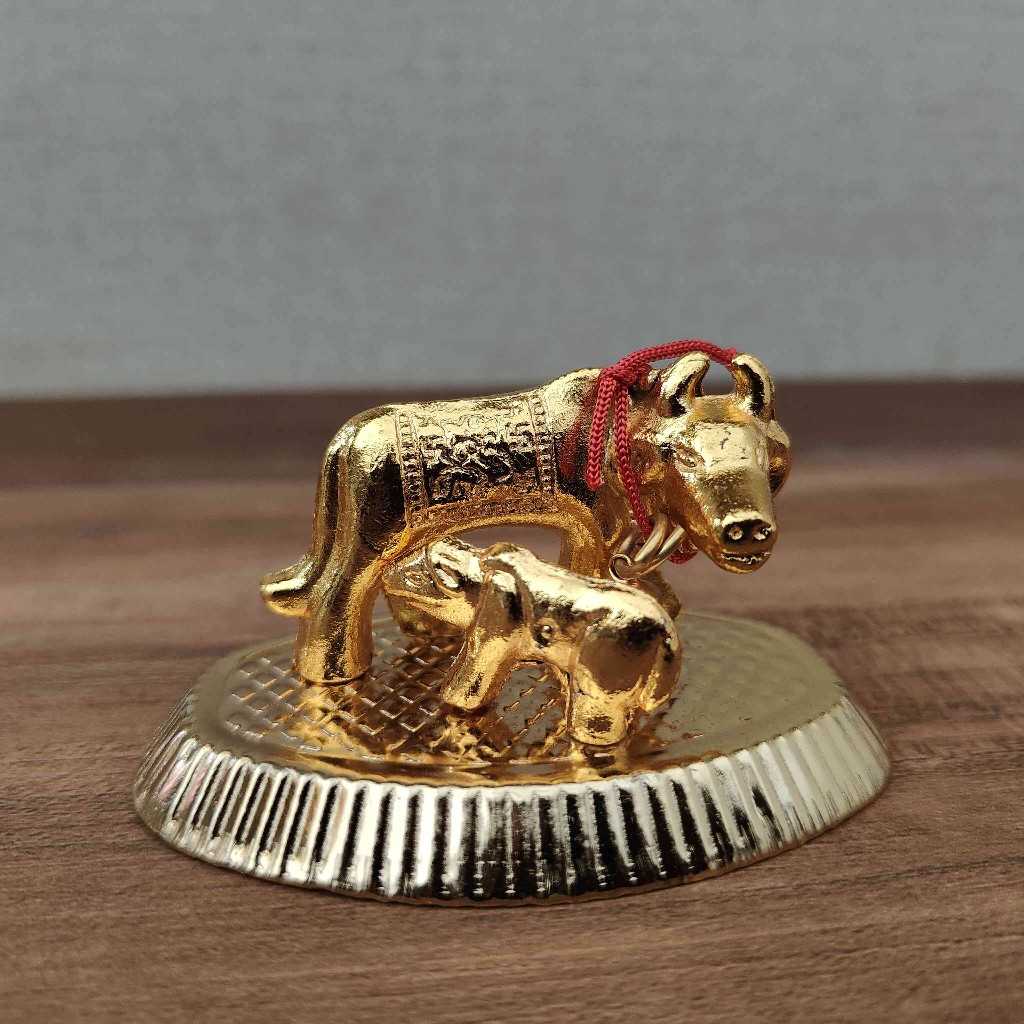 Cow And Calf Gold Mini