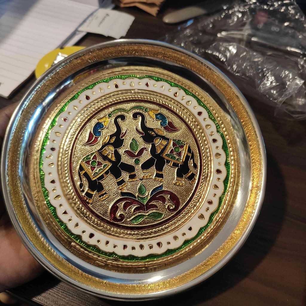 Minakari Pooja Thali 7