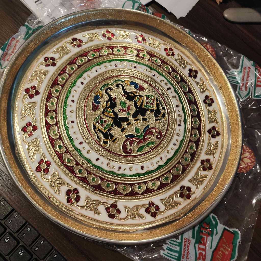 Minakari Pooja Thali 10