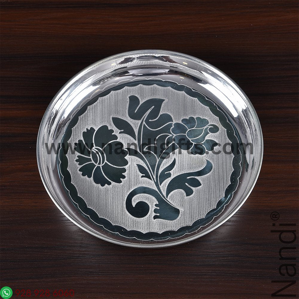 GS PLAIN FLOWER ENGRAVE PLATE 6