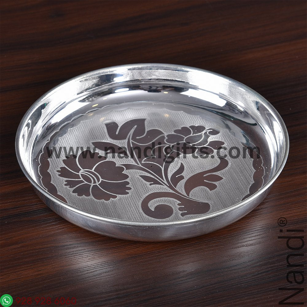 GS PLAIN FLOWER ENGRAVE PLATE 6