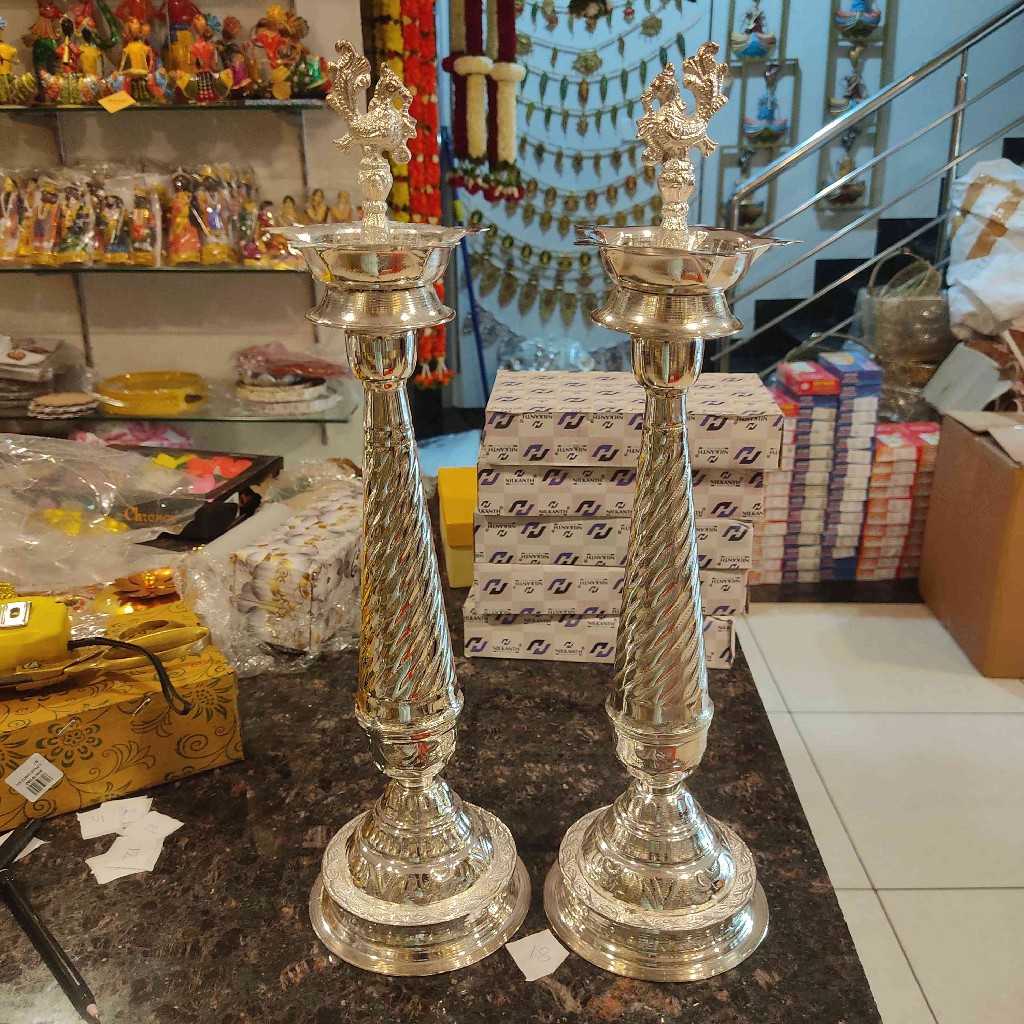 GSB PEACOCK DIYA DESIGN 18 PAIR