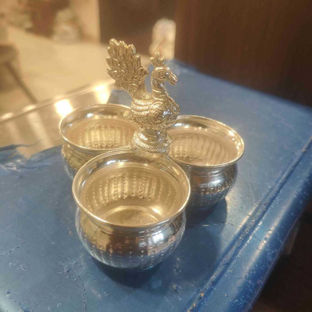 German Silver Peacock Panchwala Small 3B