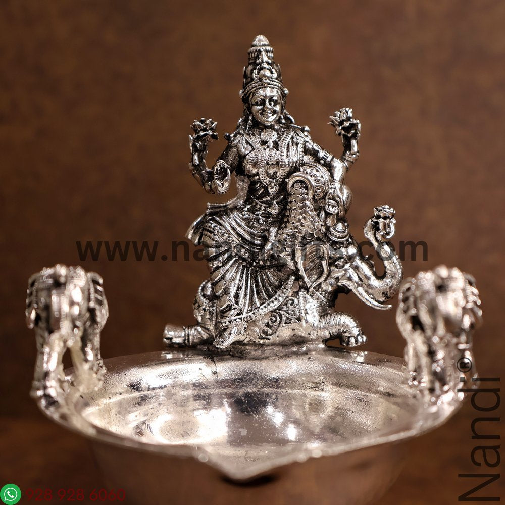 ANTIQ GS LAKSHMI DEEPA WITH ELEPHANTS 230