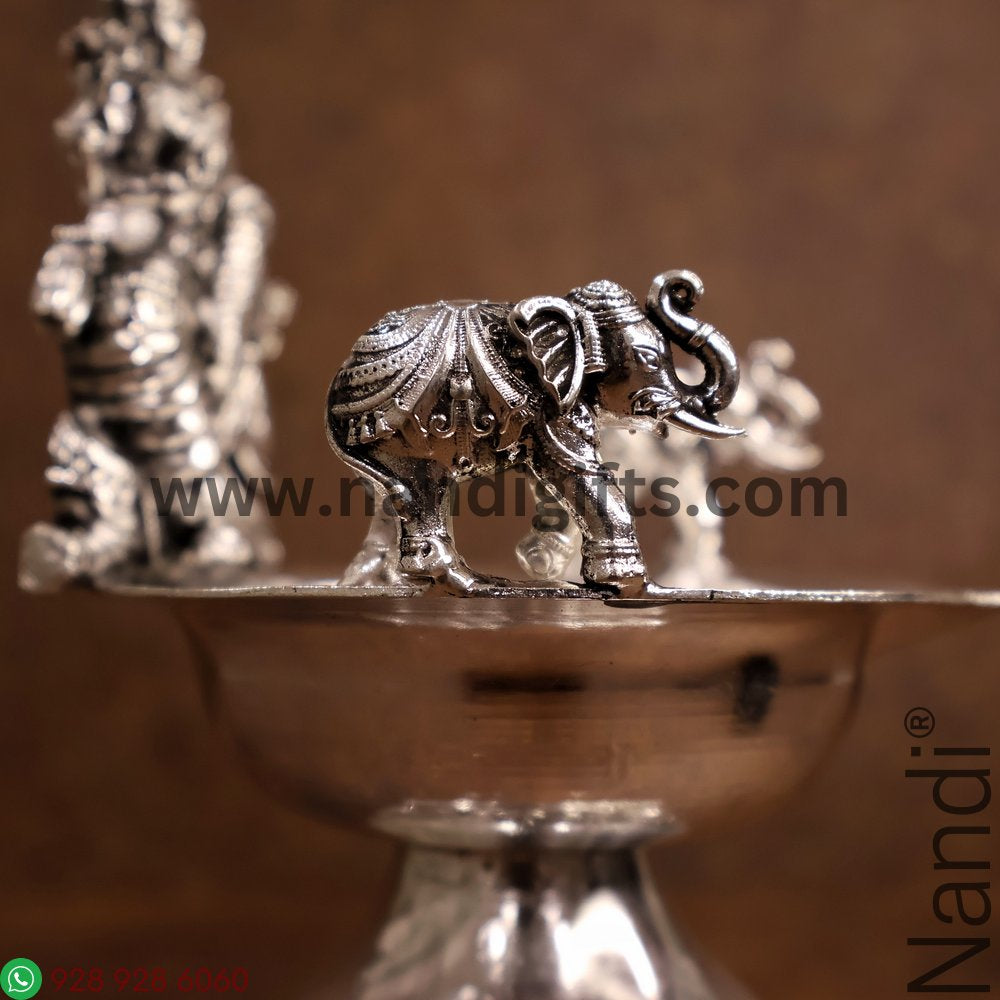 ANTIQ GS LAKSHMI DEEPA WITH ELEPHANTS 230