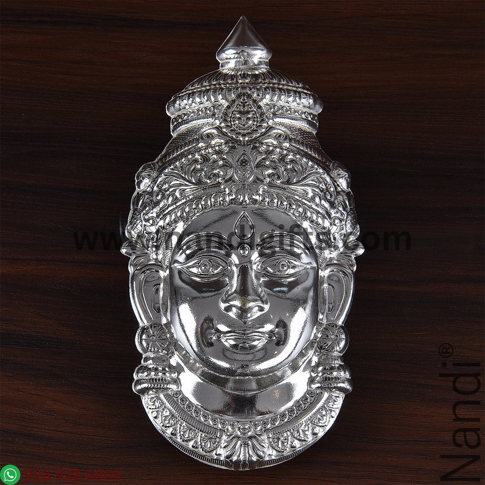 German Silver Lakshmi Face Big