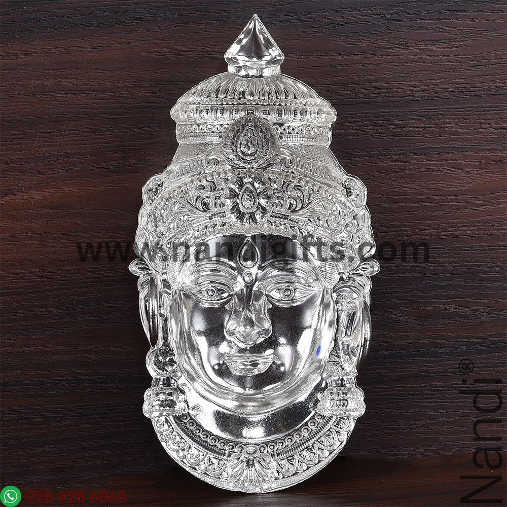 German Silver Lakshmi Face Big