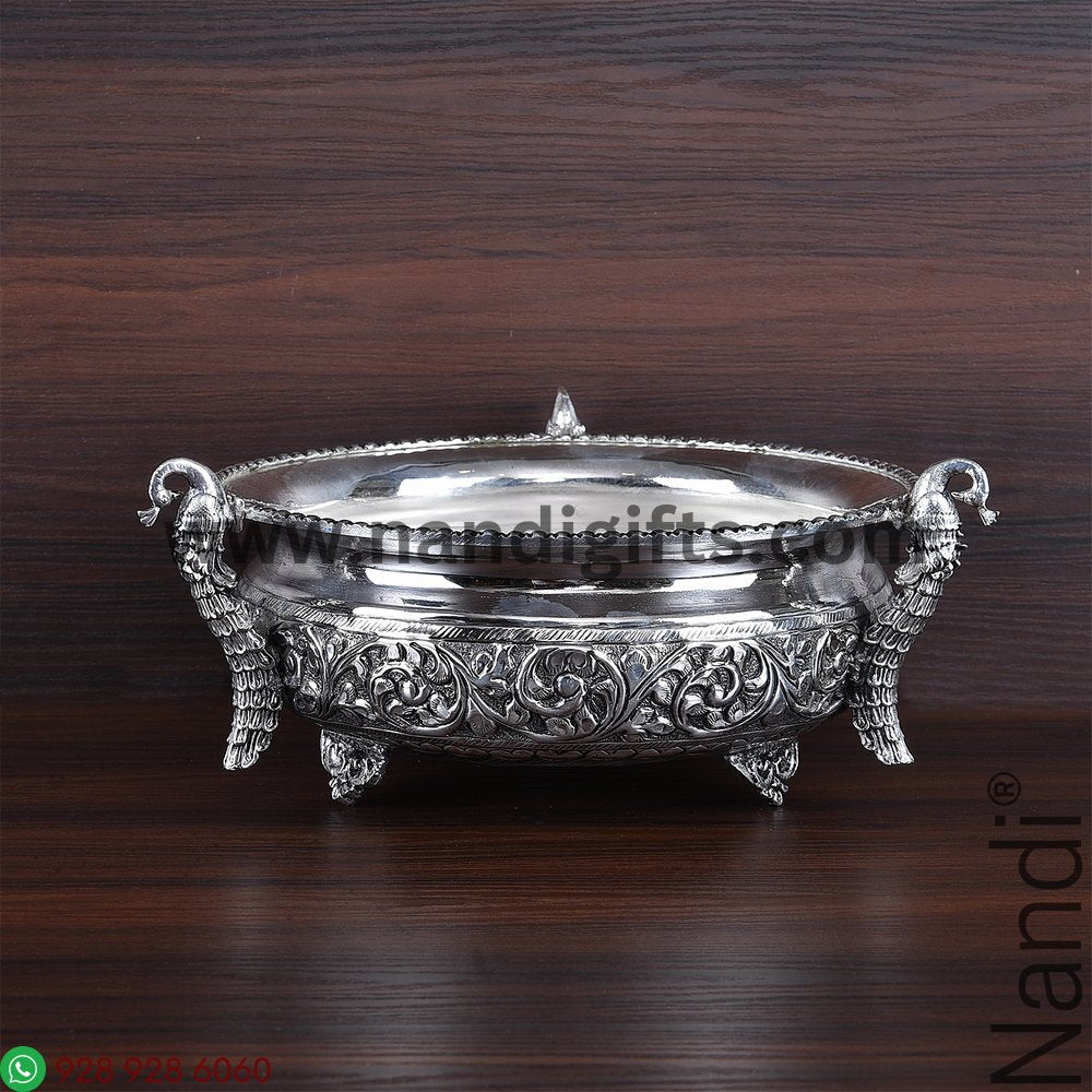 Antiq German Silver Urli Peacock 7