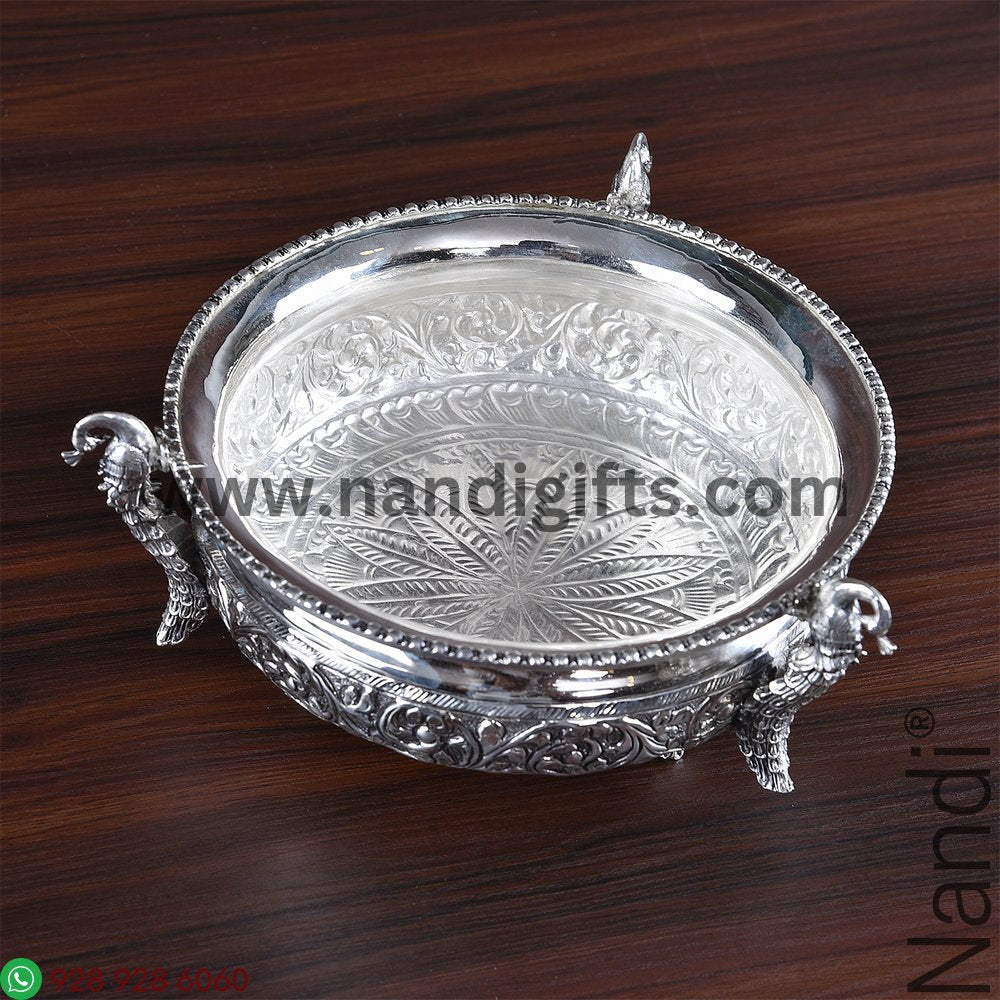 Antiq German Silver Urli Peacock 7